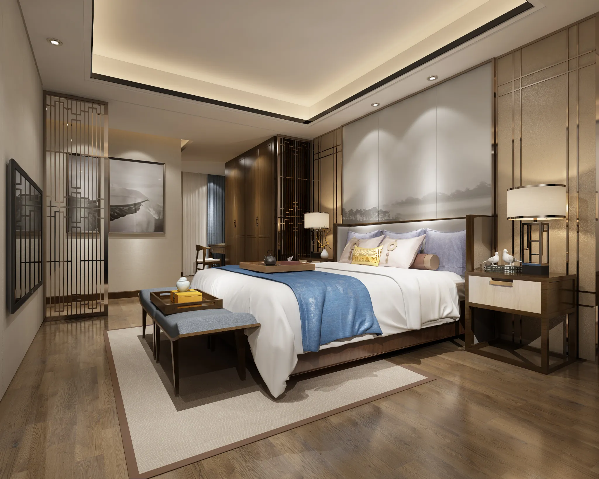 DESMOD INTERIOR 2021 (VRAY)/5. BEDROOM – 2. CHINESE STYLES – 039
