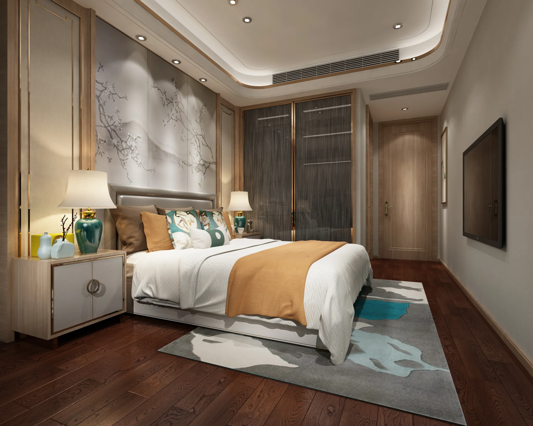 DESMOD INTERIOR 2021 (VRAY)/5. BEDROOM – 2. CHINESE STYLES – 043