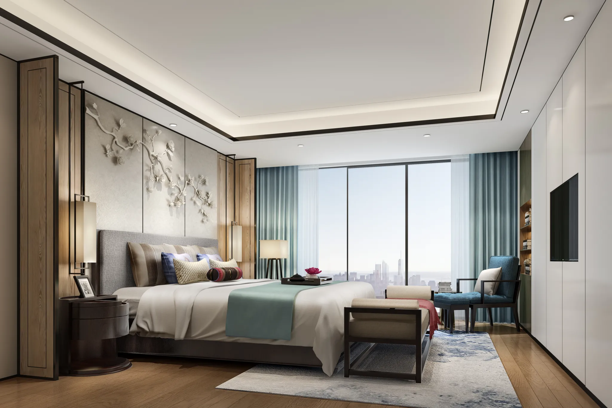 DESMOD INTERIOR 2021 (VRAY)/5. BEDROOM – 2. CHINESE STYLES – 053