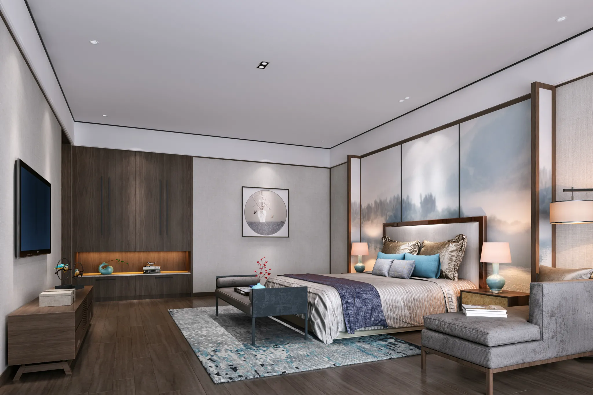 DESMOD INTERIOR 2021 (VRAY)/5. BEDROOM – 2. CHINESE STYLES – 073