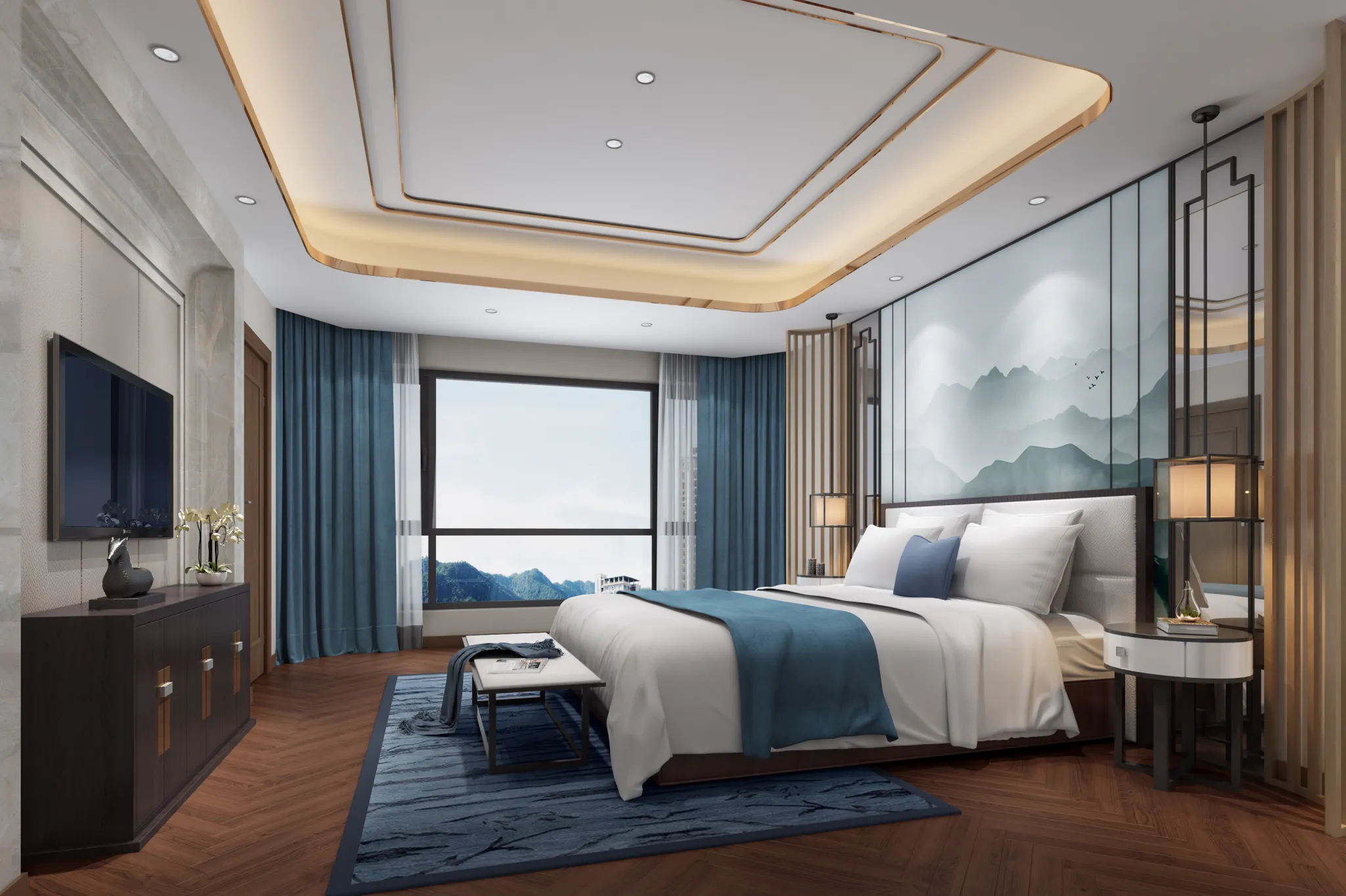 DESMOD INTERIOR 2021 (VRAY)/5. BEDROOM – 2. CHINESE STYLES – 076