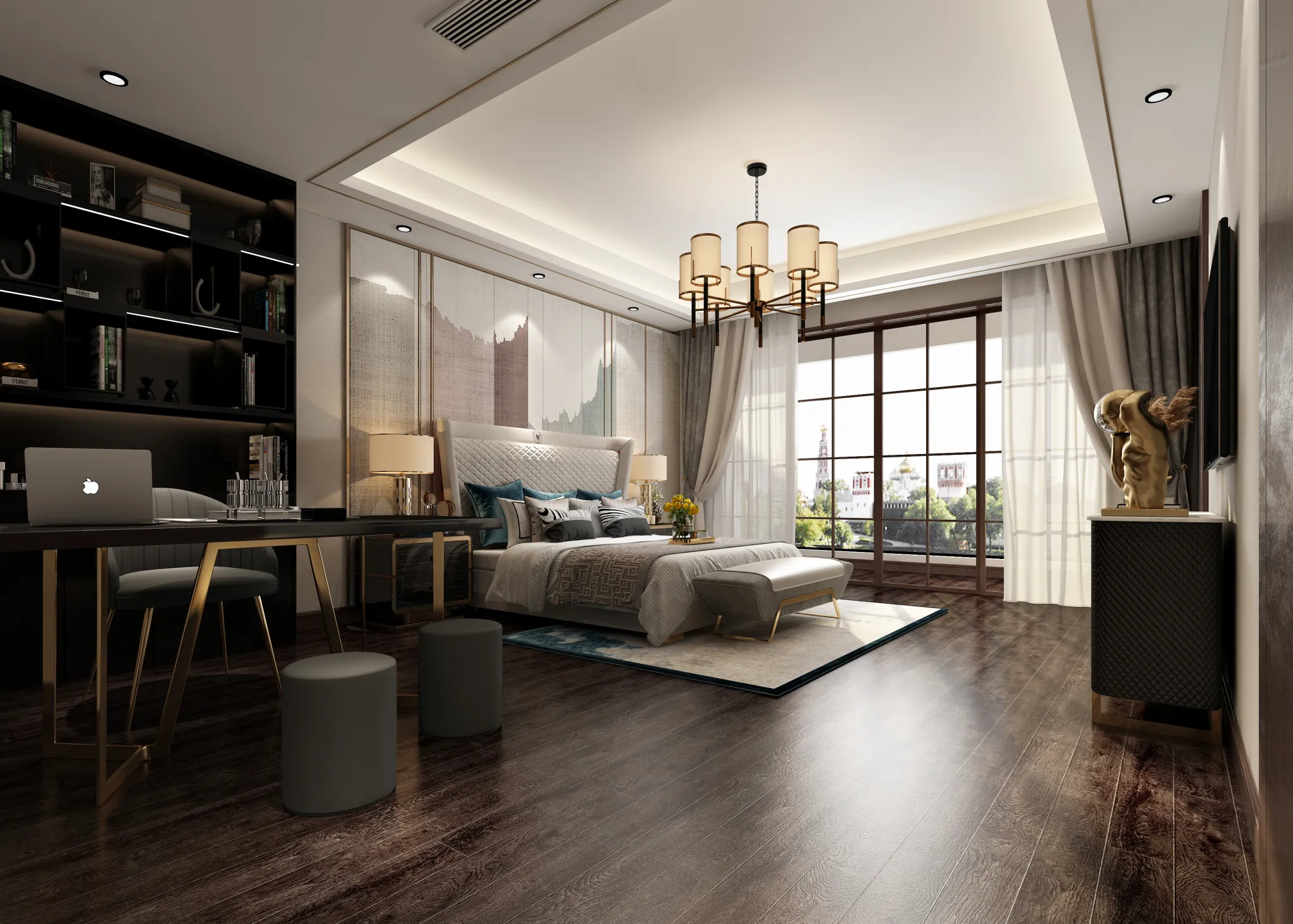 DESMOD INTERIOR 2021 (VRAY)/5. BEDROOM – 2. CHINESE STYLES – 105