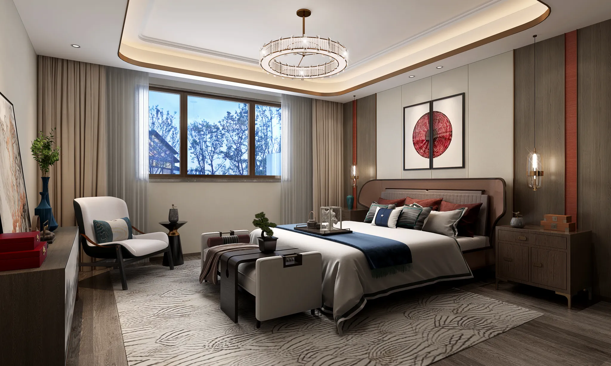 DESMOD INTERIOR 2021 (VRAY)/5. BEDROOM – 2. CHINESE STYLES – 107