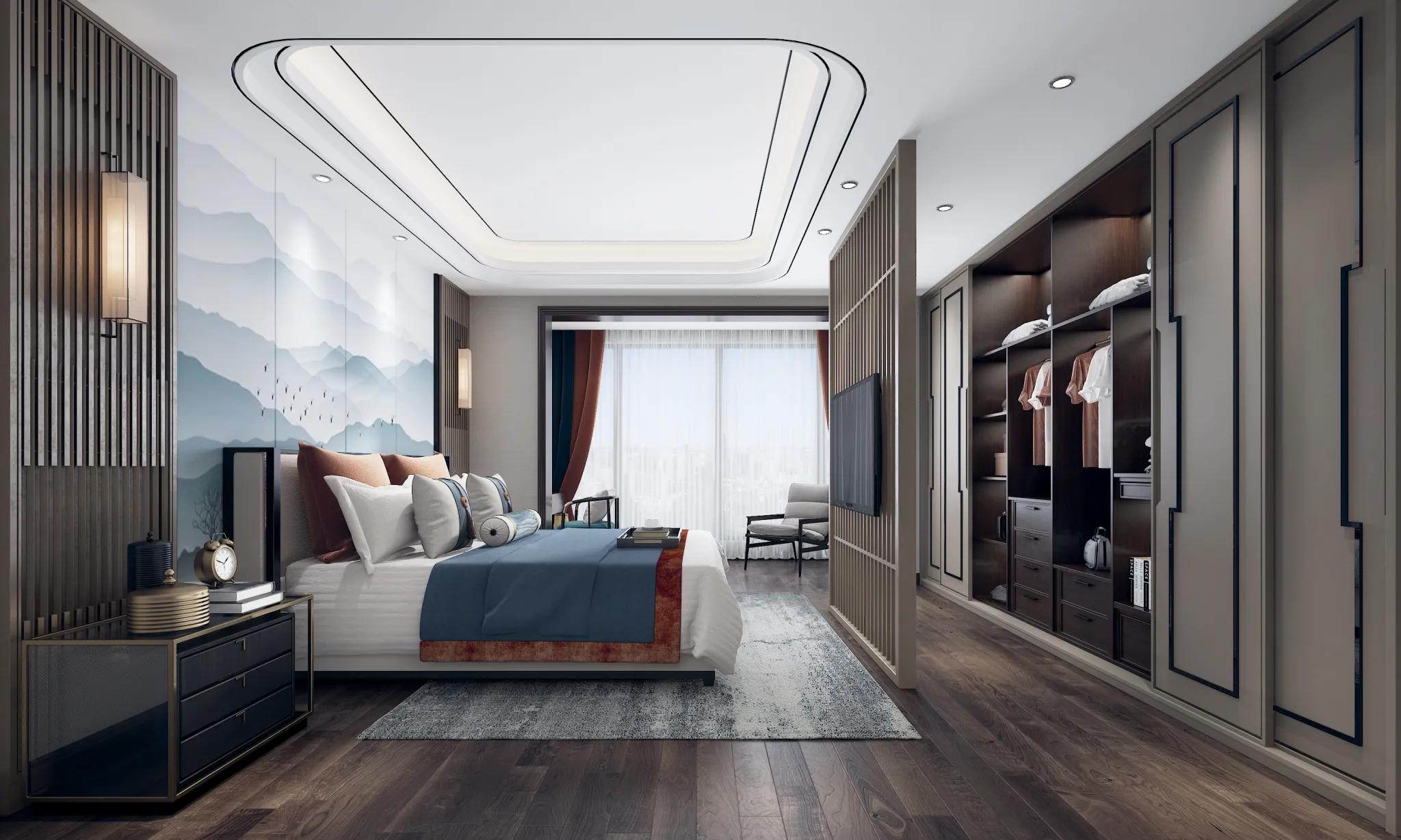 DESMOD INTERIOR 2021 (VRAY)/5. BEDROOM – 2. CHINESE STYLES – 111