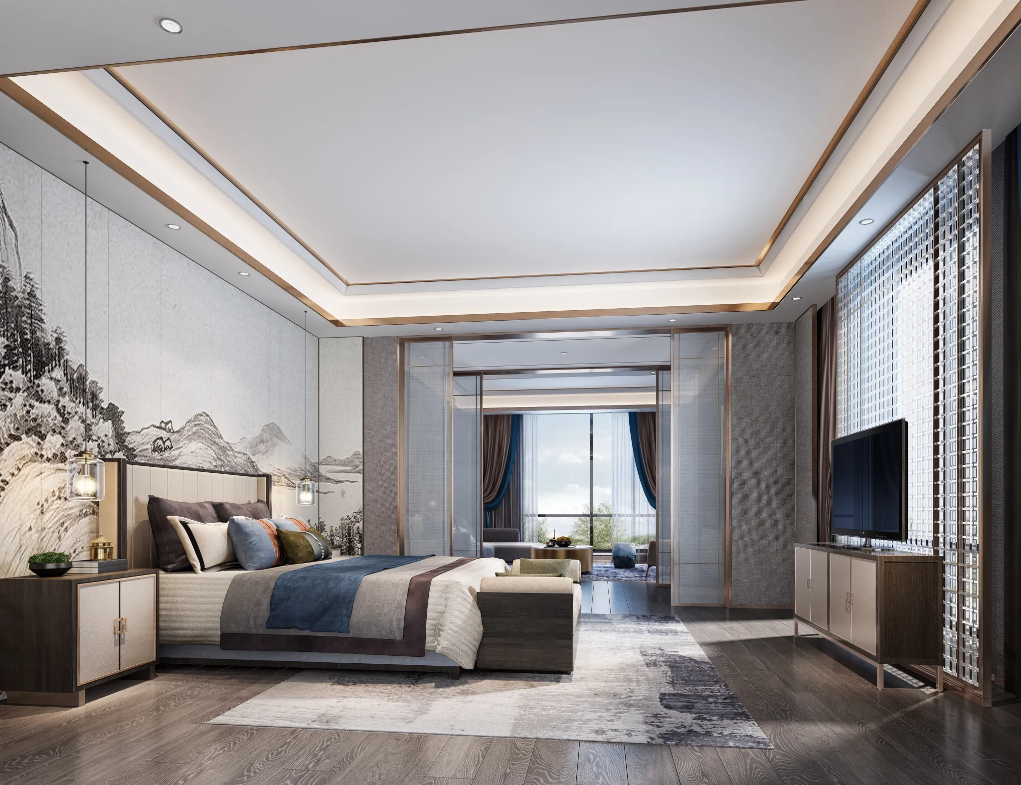 DESMOD INTERIOR 2021 (VRAY)/5. BEDROOM – 2. CHINESE STYLES – 171