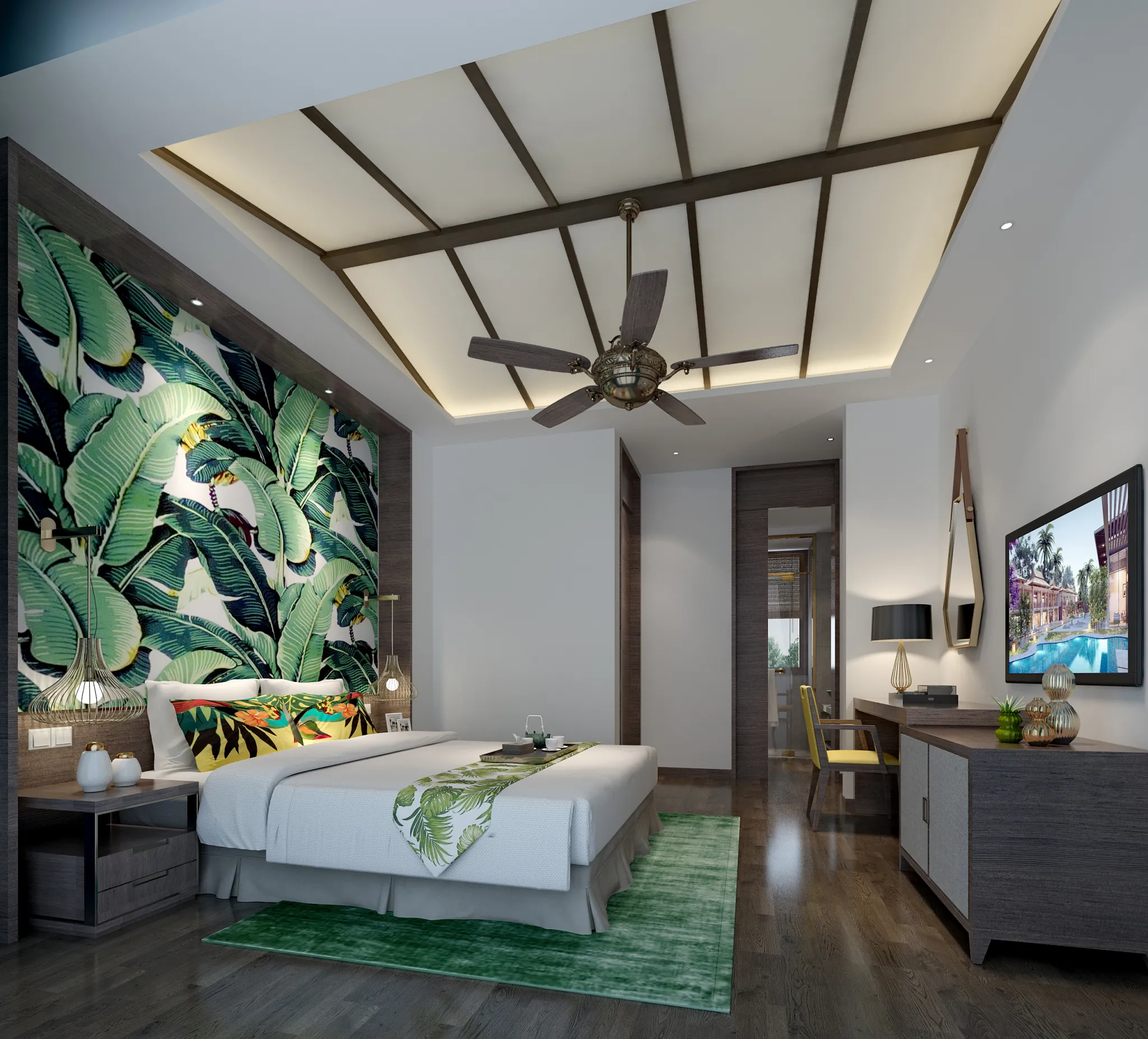 DESMOD INTERIOR 2021 (VRAY)/5. BEDROOM – 2. CHINESE STYLES – 174