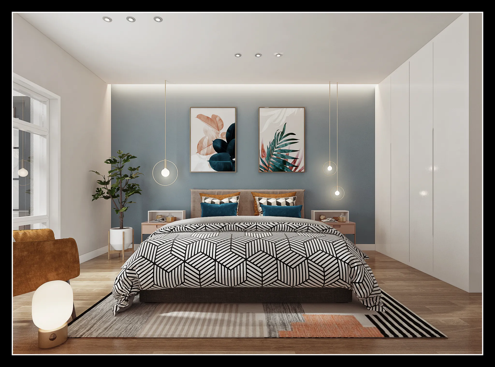 DESMOD INTERIOR 2021 (VRAY)/5. BEDROOM – 4. MIX STYLES – 018