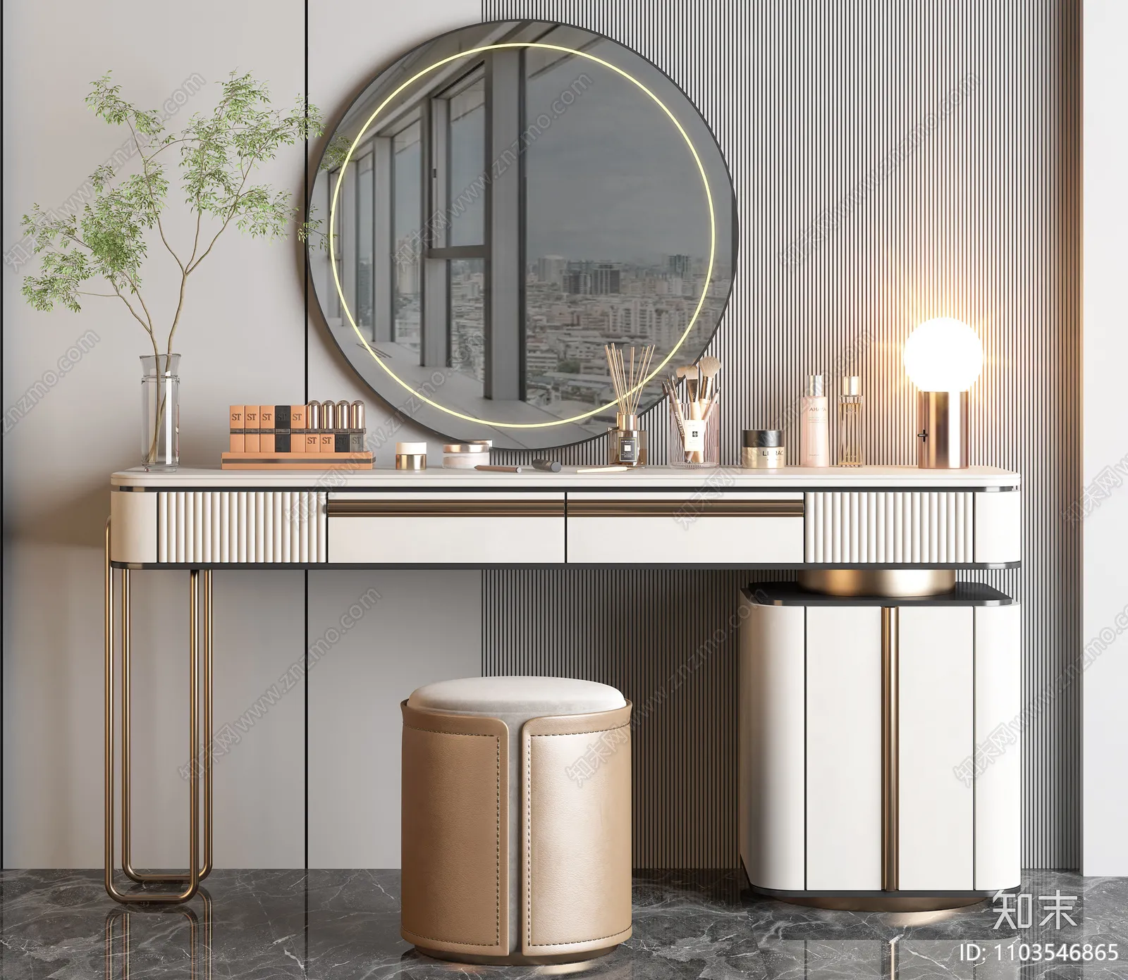 3ds Max Files – Model – 12 – Dressing Table – 15 – Dressing Table By Nguyen Ngoc Tung