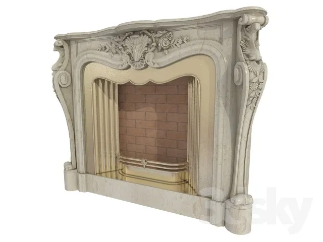 3ds Max Files – Model – 13 – Fireplace Model – 4 – Fireplace by Phong Ngu