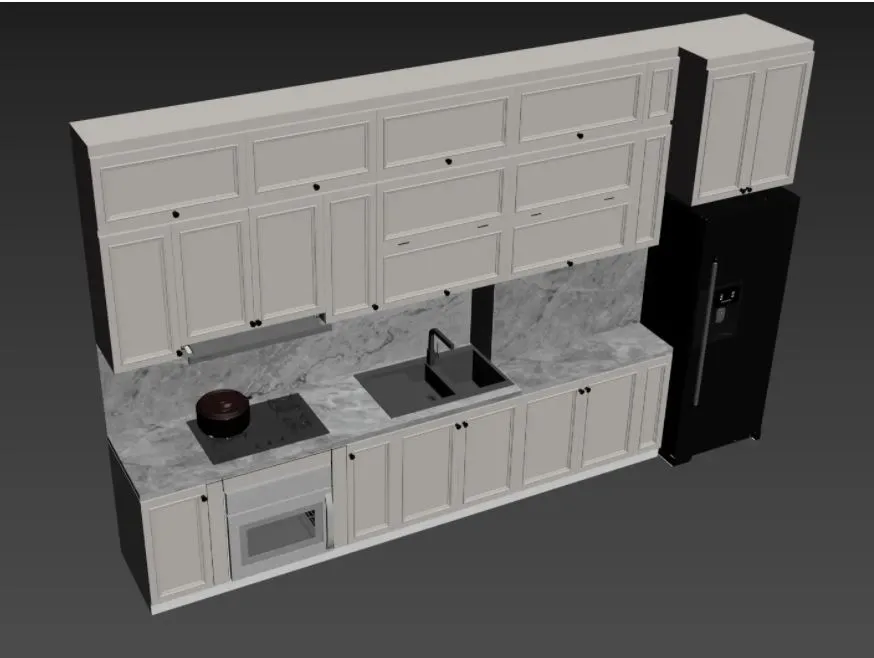 3ds Max Files – Model – 25 – Kitchen Model – 4 – Kitcheen Model By Pham Dung