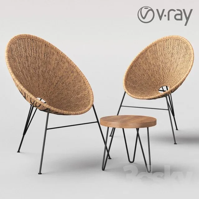 3ds Max Files – Model – 8 – Chair Model – 3 – Chair model by Phong Ngu