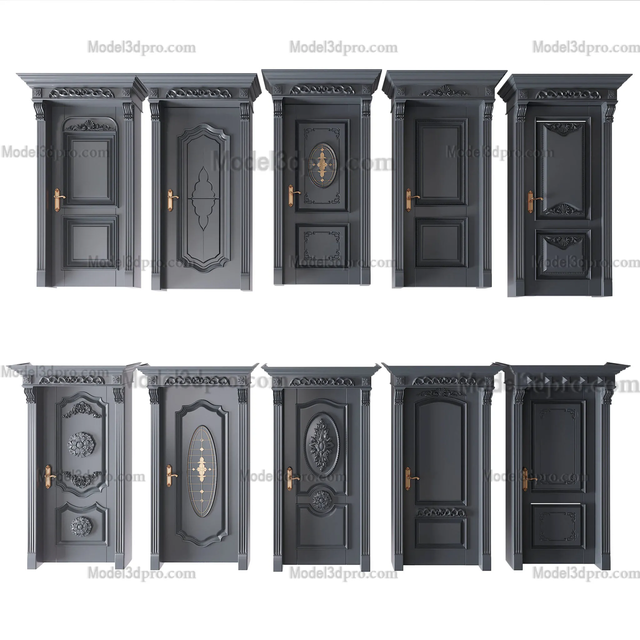 3ds Max Files – Model – 9 – Door – 3 – Door Model by x
