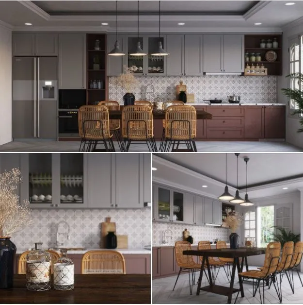 3ds Max Files – Scene – Interior scene – 4 – Kitchen Scene – 7 – Kitchen Scene by NicNguyen