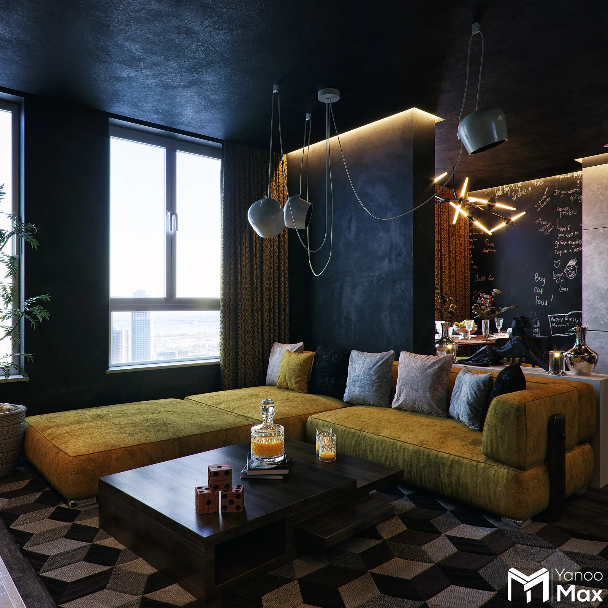 3ds Max Files – Scene – Interior scene – 5 – Livingroom Scene – 4 – Livingroom Scene by Nguyen Ha
