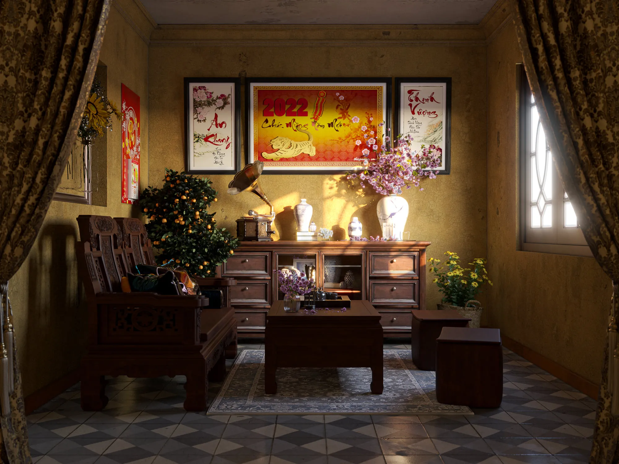 3ds Max Files – Scene – Interior scene – 5 – Livingroom Scene – 48 – Livingroom Scene By Arc Cao Son