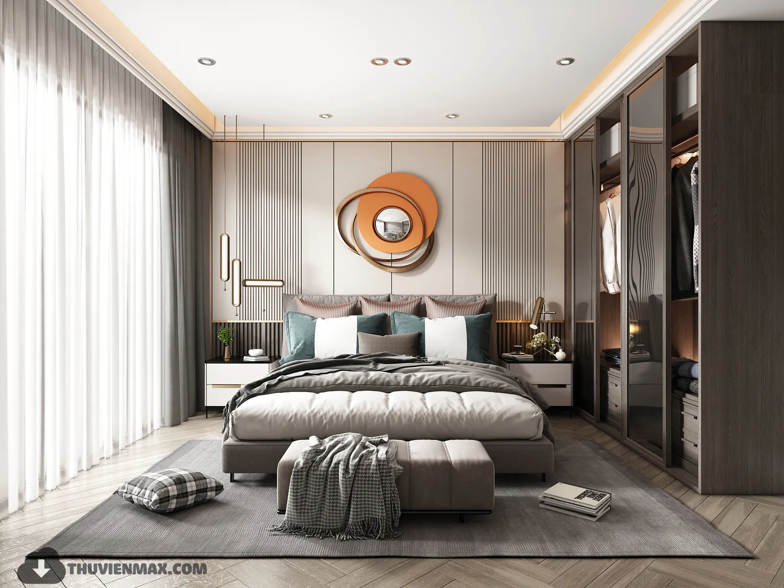 3ds Max Files – Scene – Interior scene – 7 – Bedroom Scene – 3 – Bedroom Scene By HuyHieuLee