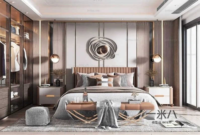 3ds Max Files – Scene – Interior scene – 7 – Bedroom Scene – 6 – Bedroom Scene By HuyHieuLee