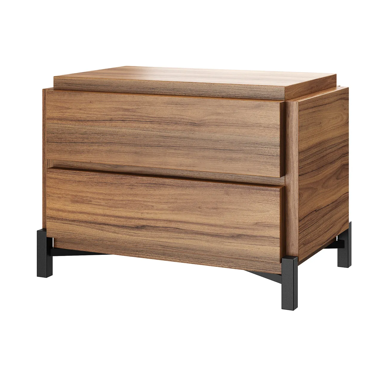 Furniture – groove-bedside-table-two-drawers-by-bonaldo