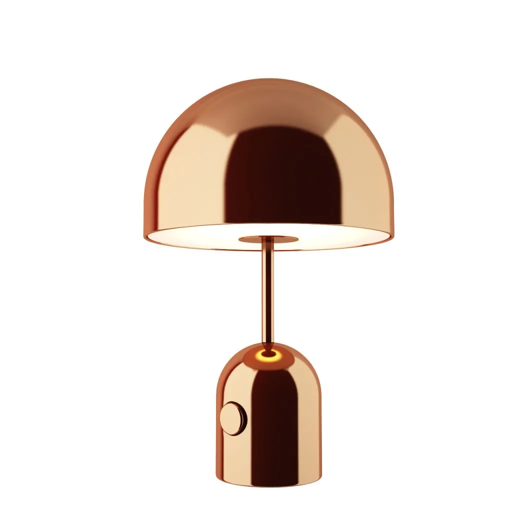 Lighting – bell-table-lamp-copper-by-tom-dixon