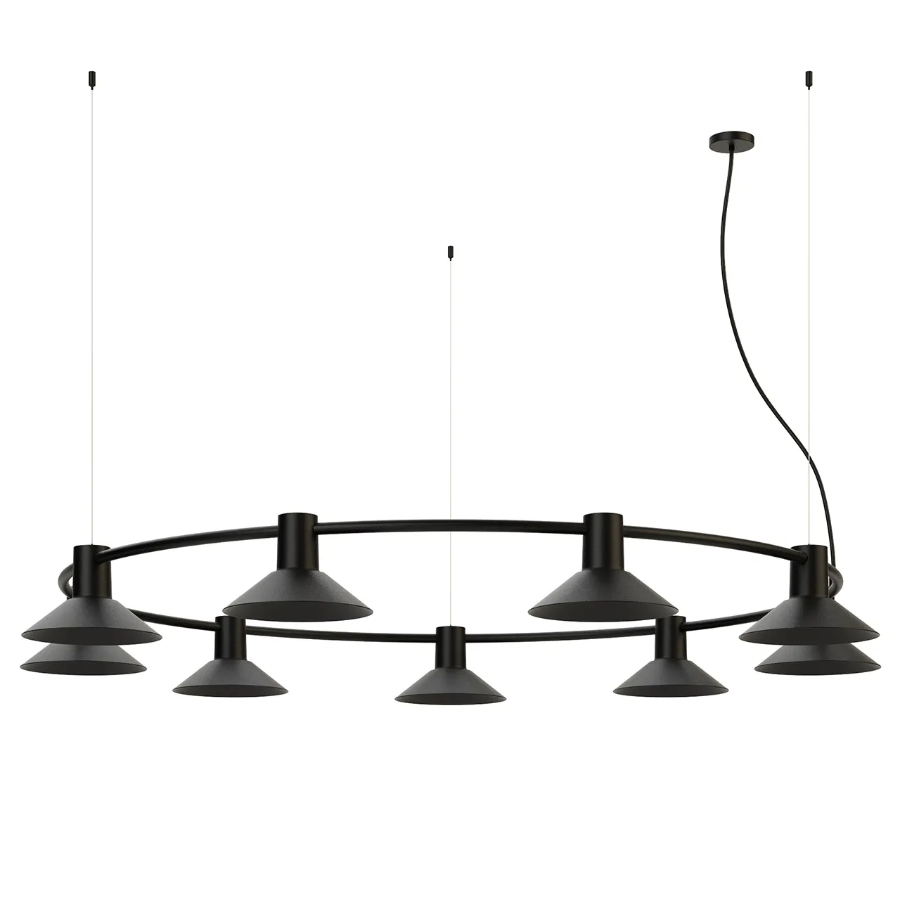 Lighting – compose-rail-circle-pendant-light-large-metal-shade-by-zero