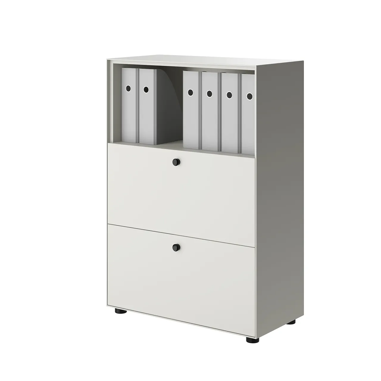 Office – link-vitrine-storage-open-with-drawer-75-and-112-by-piure