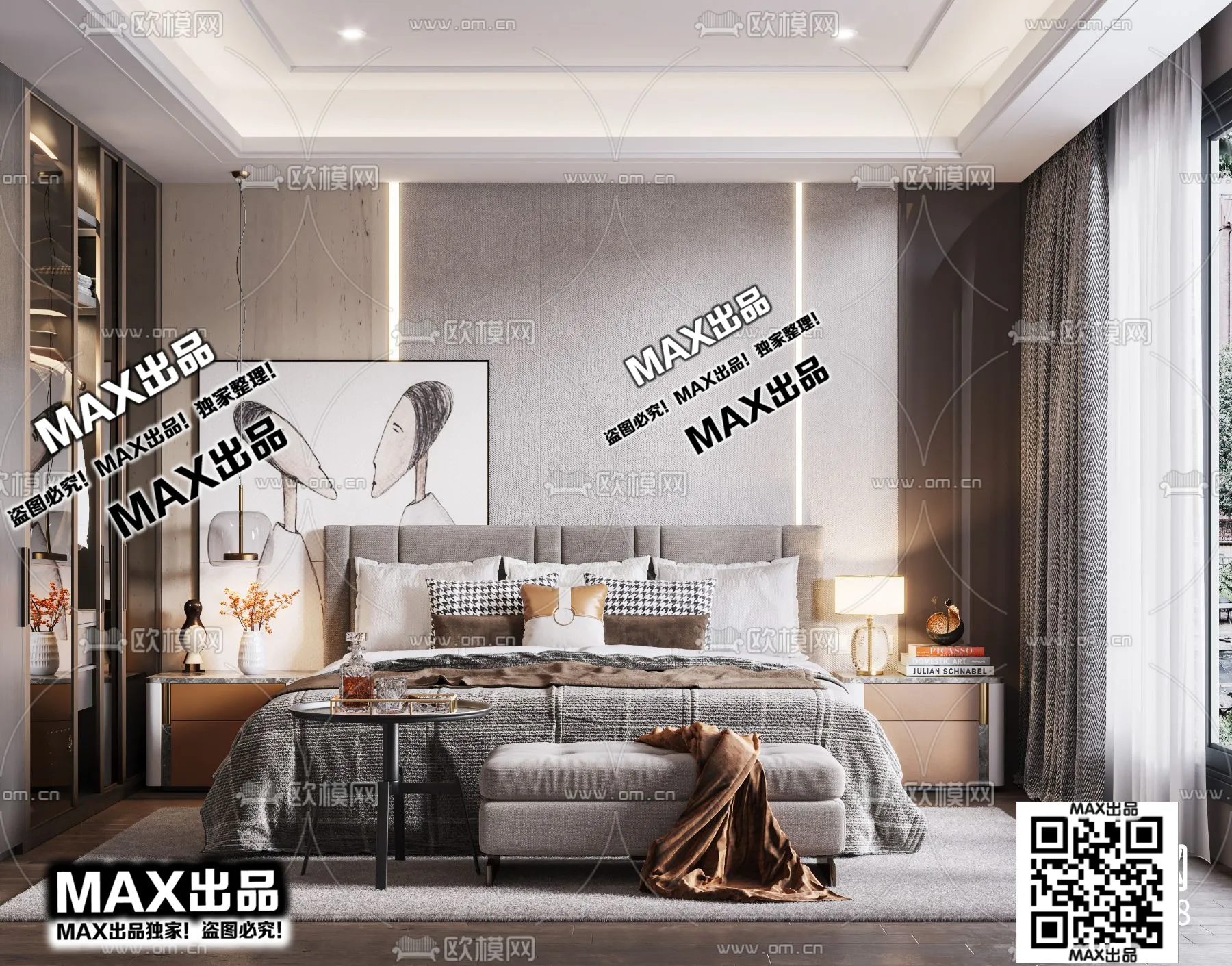 3DS MAX SCENES – LIVING ROOM – 004