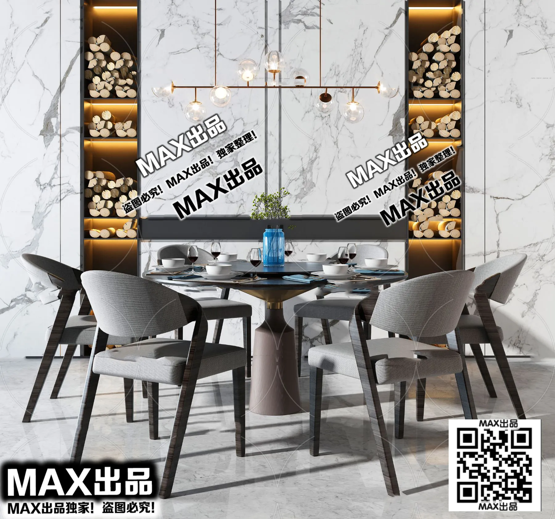 3DS MAX SCENES – LIVING ROOM – 033