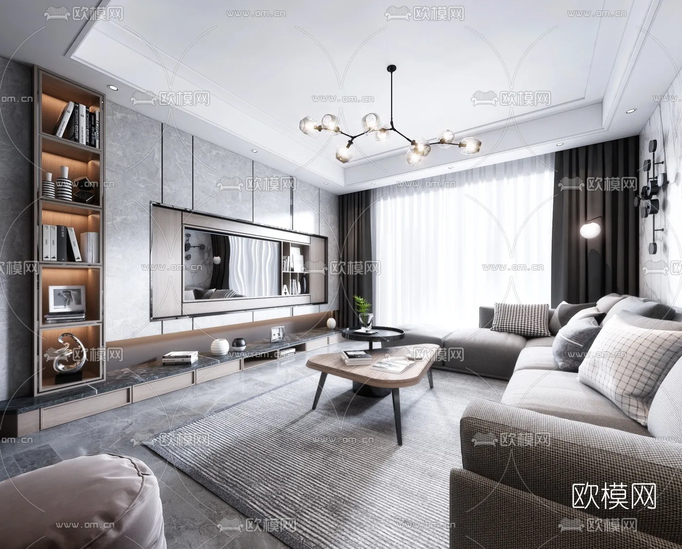 3DS MAX SCENES – LIVING ROOM – 083