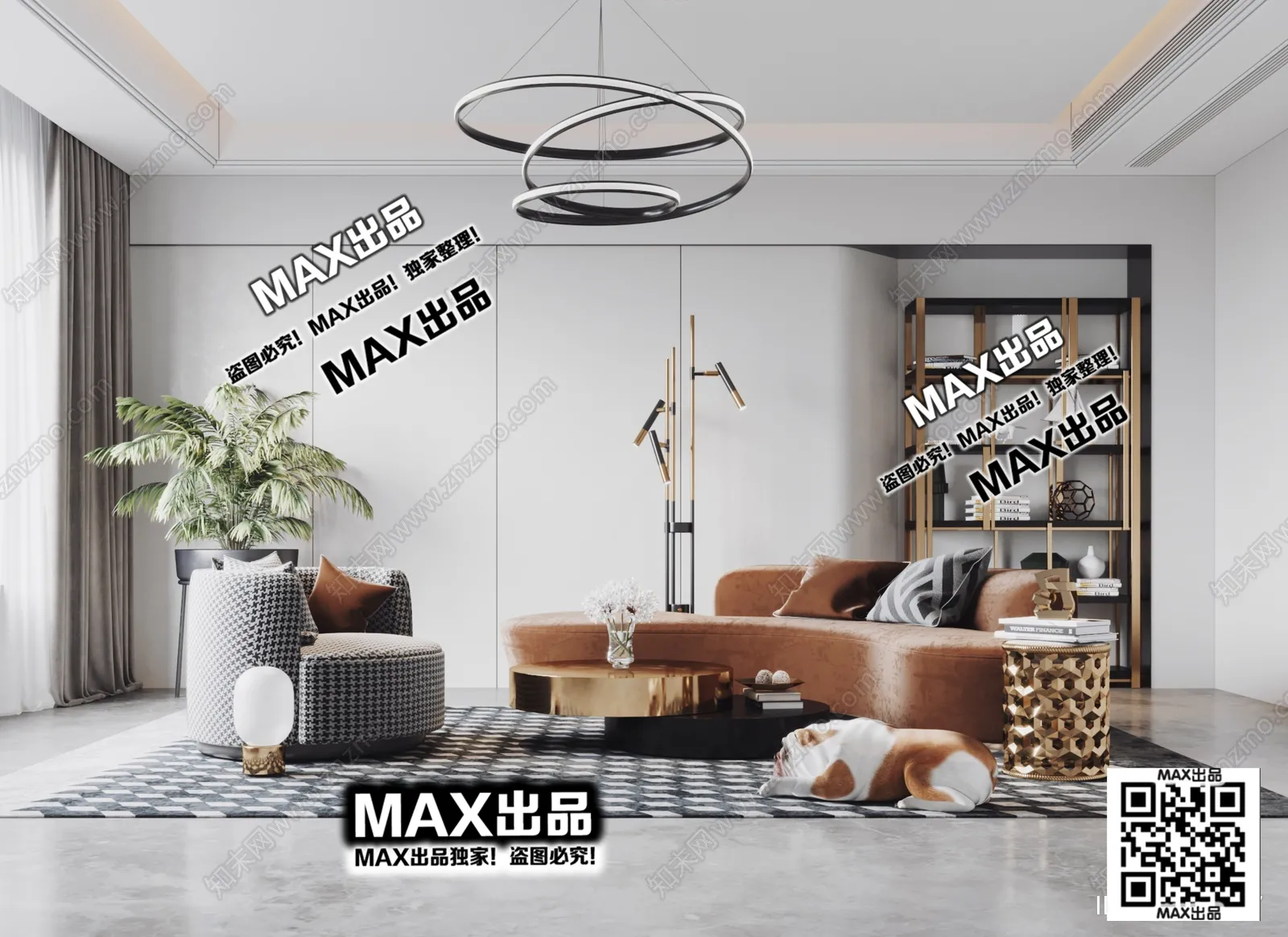 3DS MAX SCENES – LIVING ROOM – 113