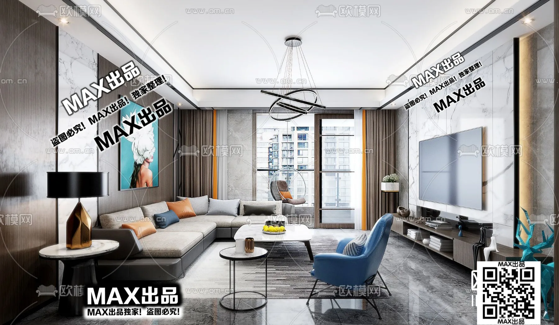 3DS MAX SCENES – LIVING ROOM – 115