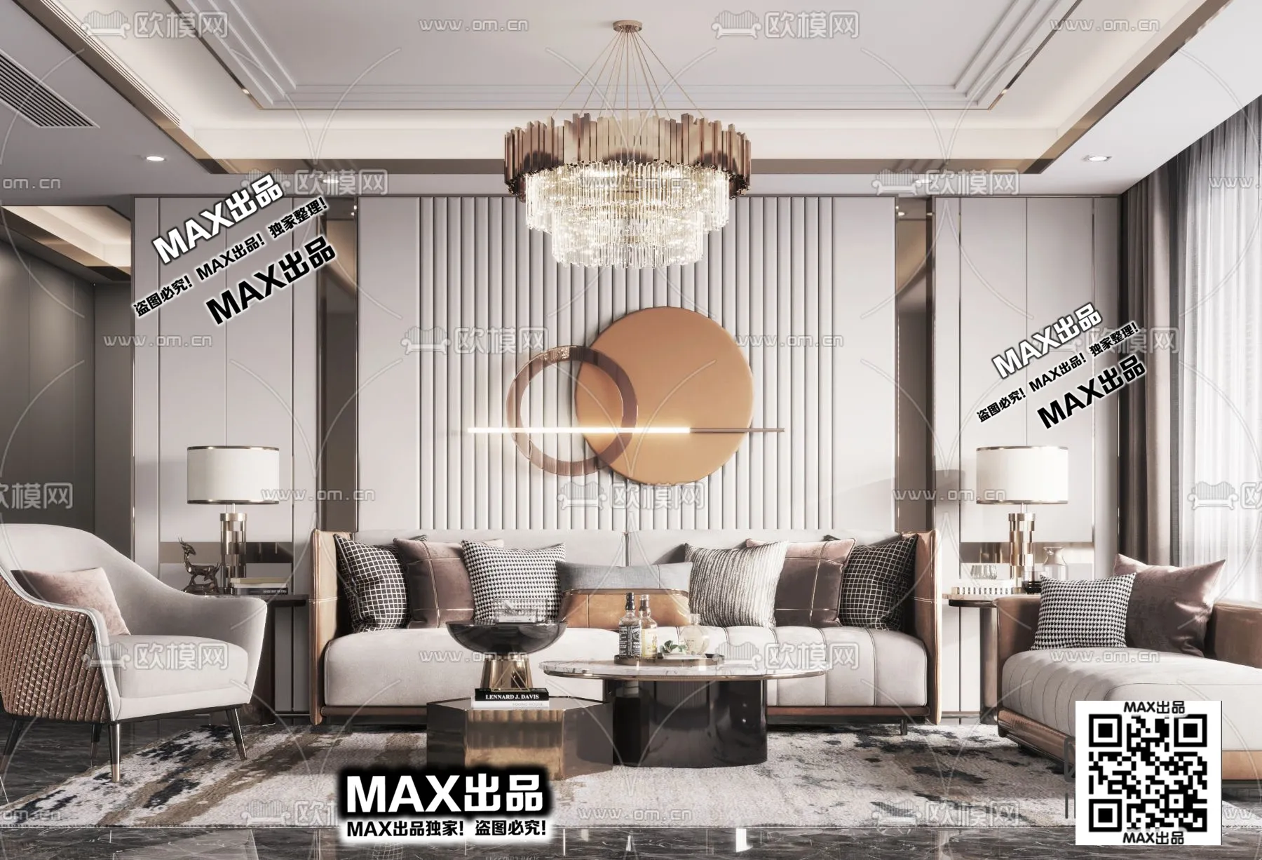 3DS MAX SCENES – LIVING ROOM – 125