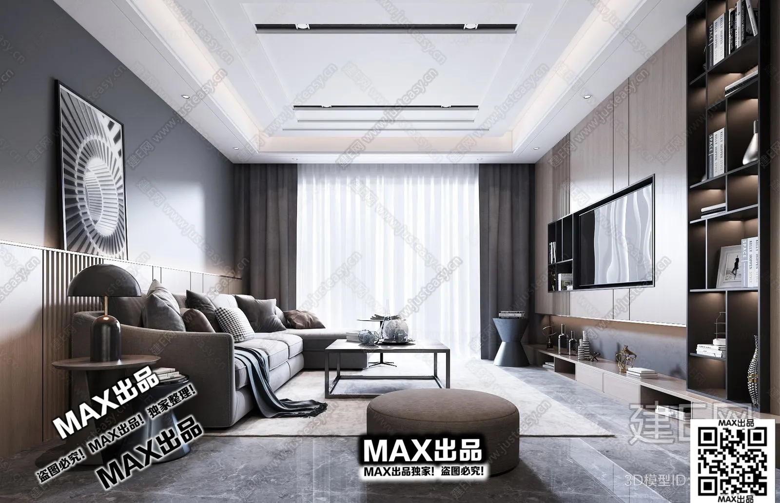 3DS MAX SCENES – LIVING ROOM – 236