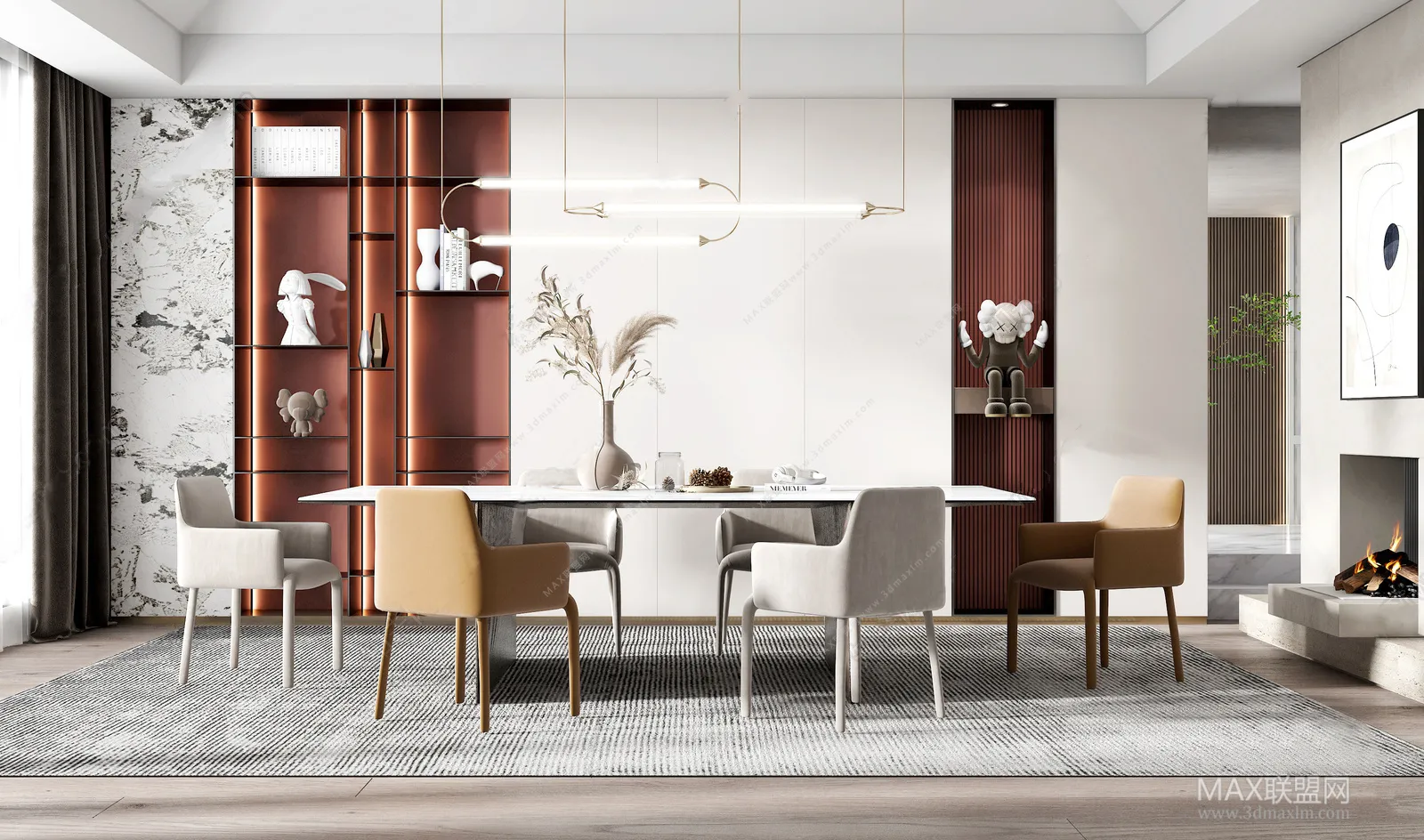 Dining Room – Interior Design – Modern Design – 001