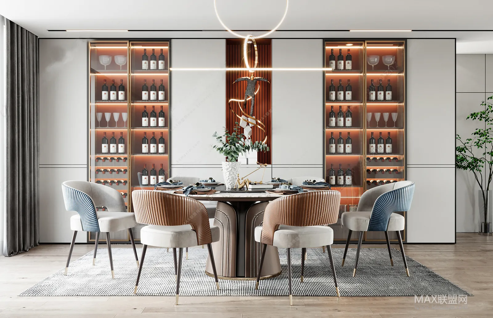 Dining Room – Interior Design – Modern Design – 002