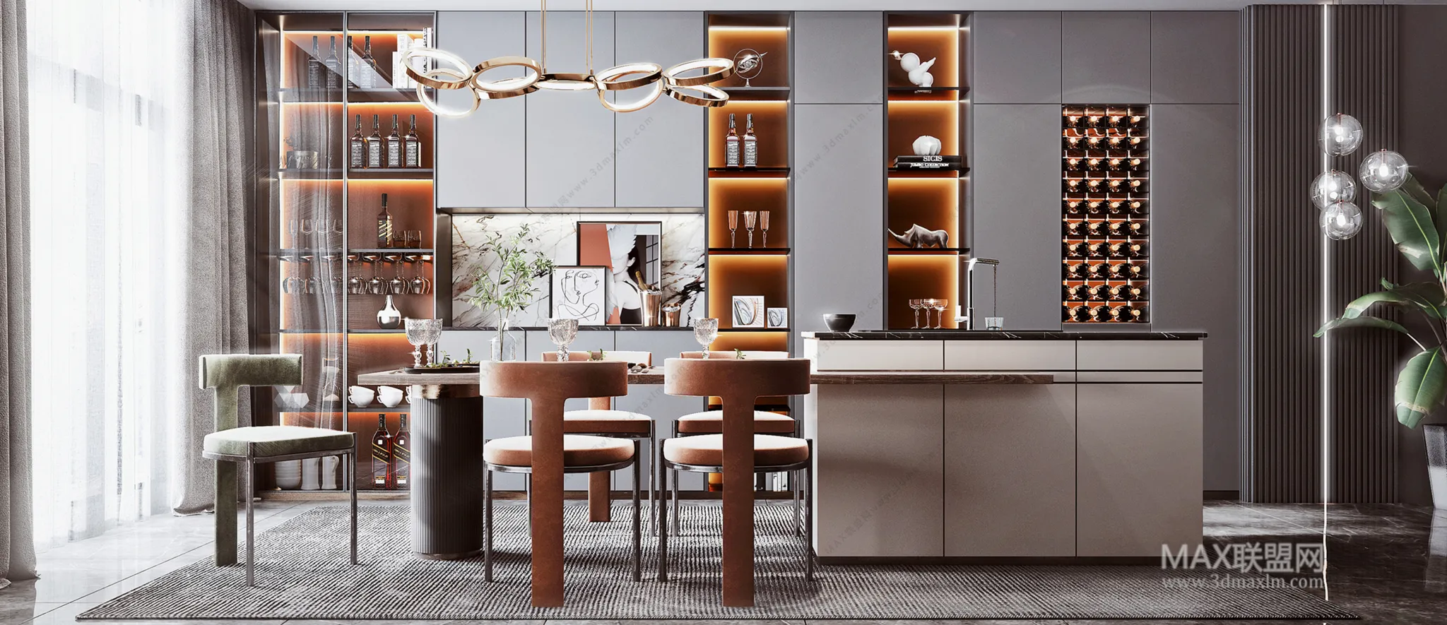 Dining Room – Interior Design – Modern Design – 015