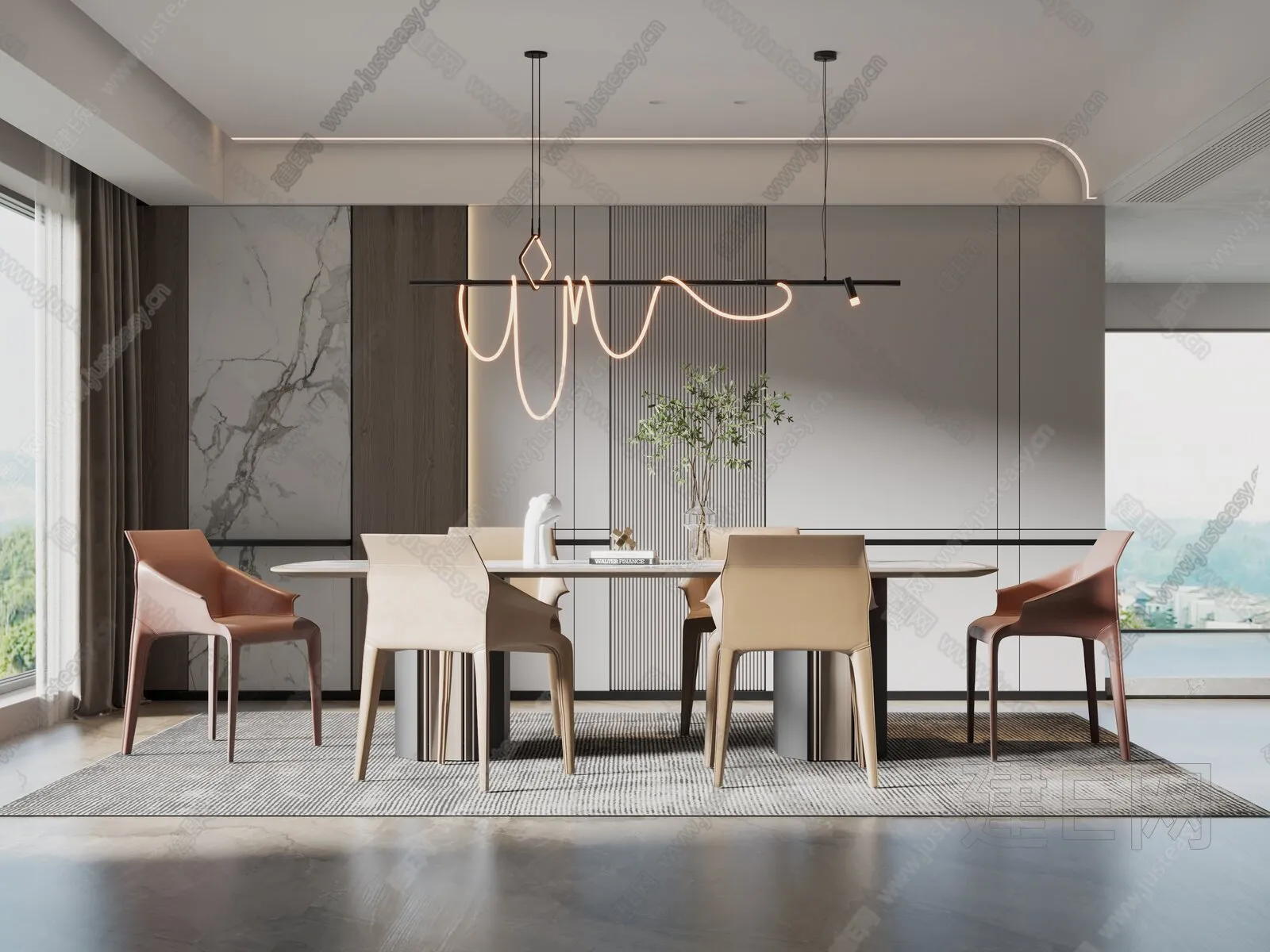 Dining Room – Interior Design – Modern Design – 035