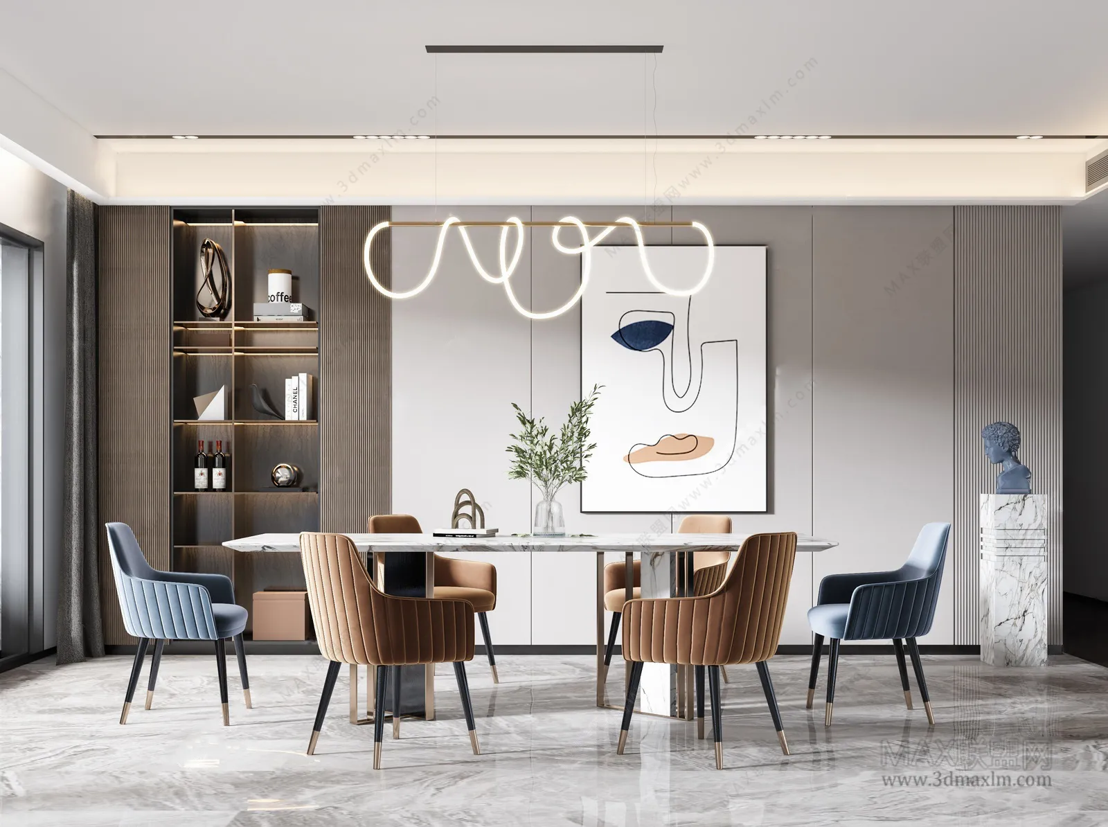 Dining Room – Interior Design – Modern Design – 039
