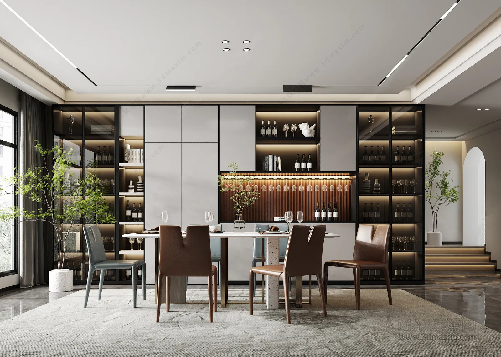 Dining Room – Interior Design – Modern Design – 056