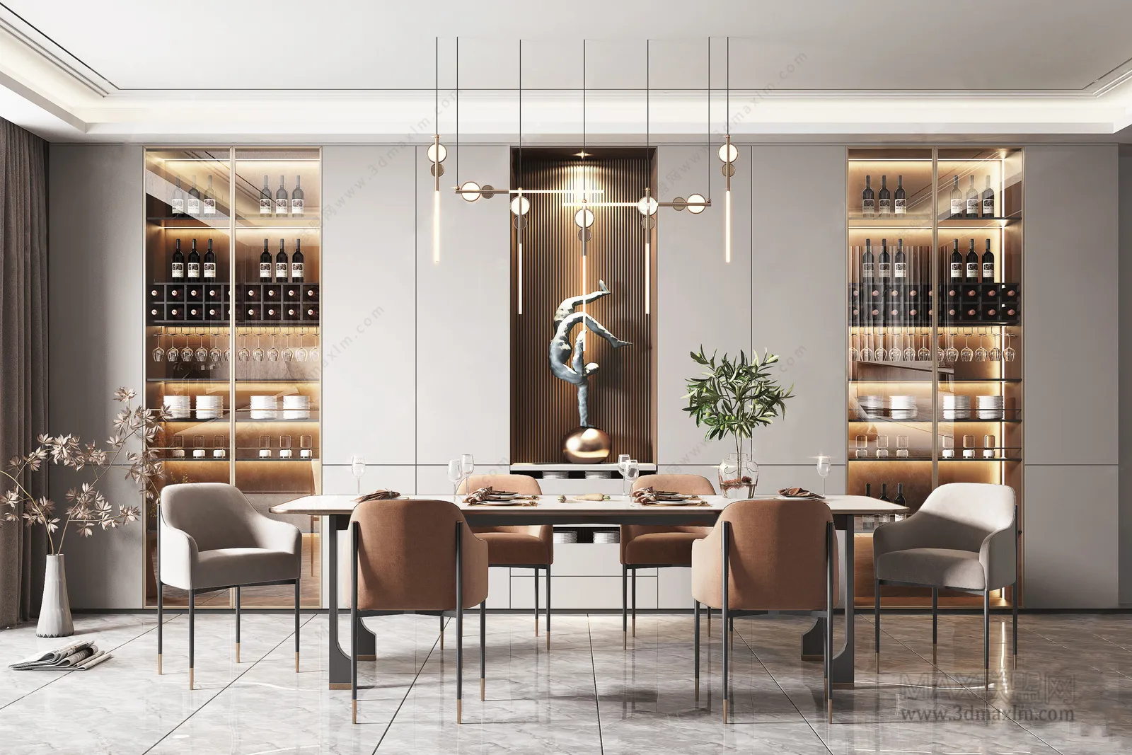 Dining Room – Interior Design – Modern Design – 061