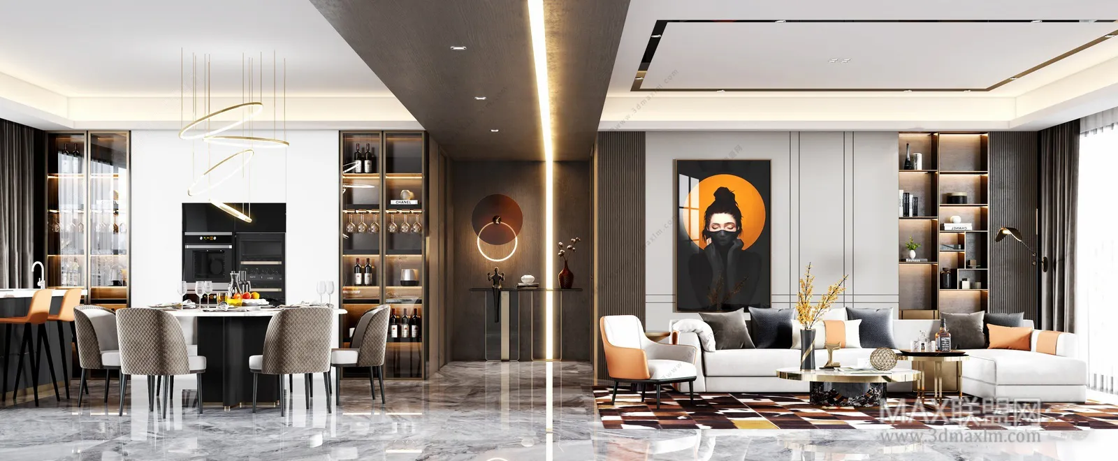 Living Room – Interior Design – Modern Design – 001
