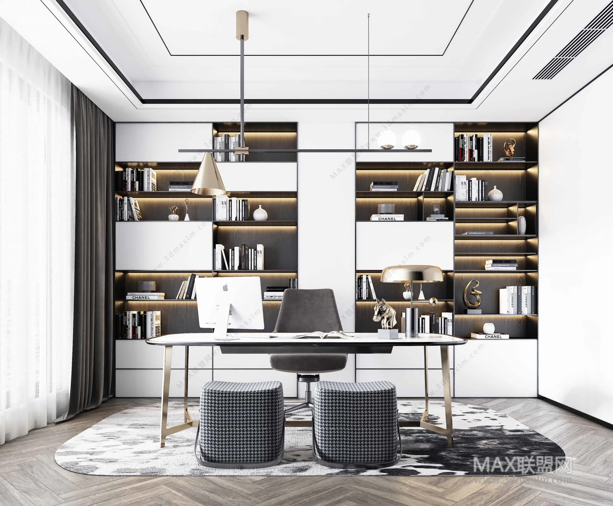 Home Office – Interior Design – Modern Design – 001