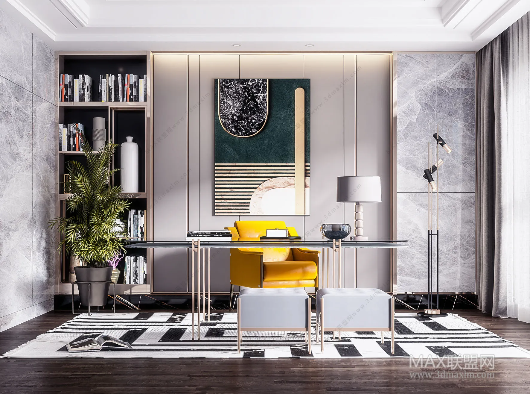 Home Office – Interior Design – Modern Design – 002