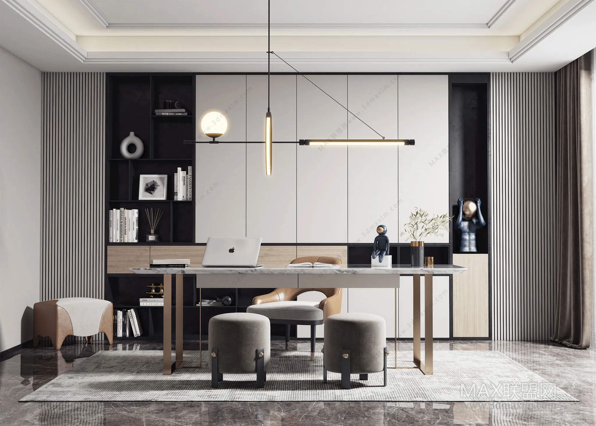 Home Office – Interior Design – Modern Design – 007