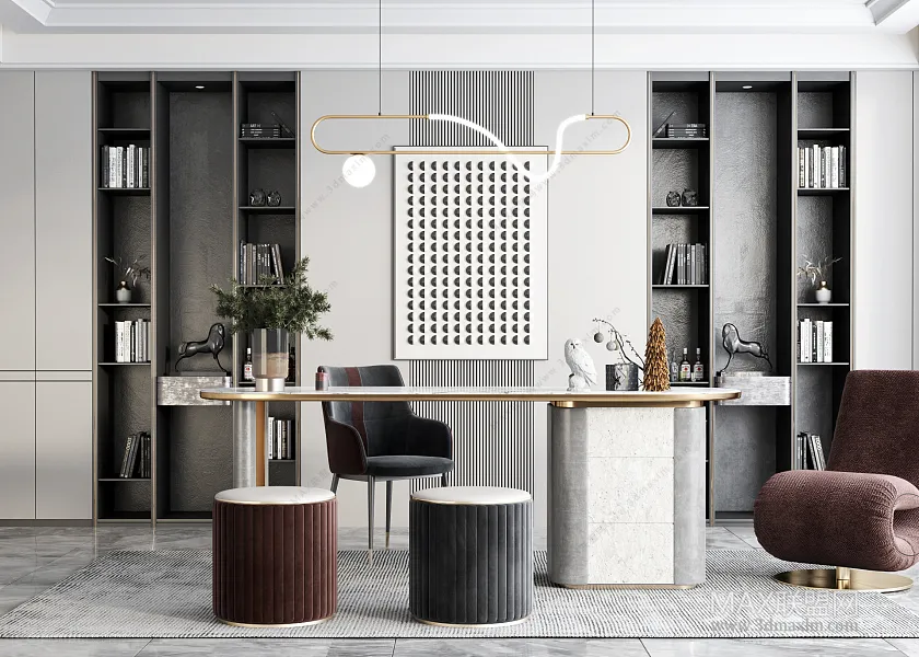 Home Office – Interior Design – Modern Design – 008