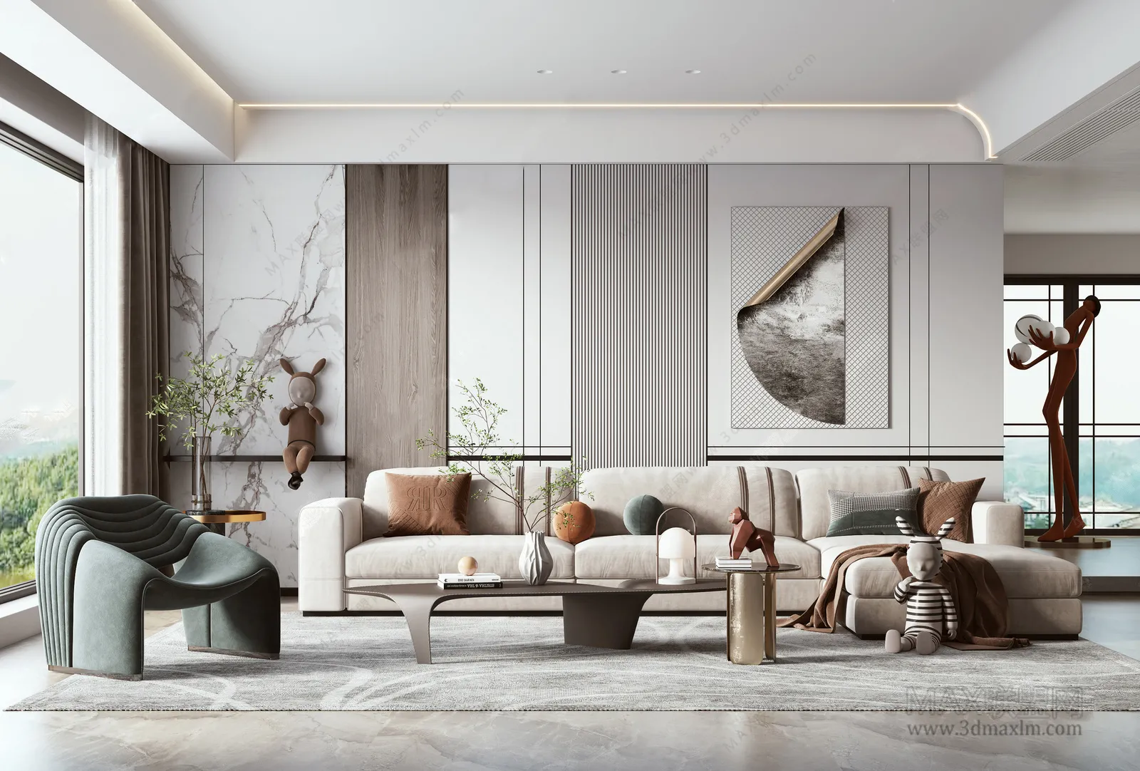 Living Room – Interior Design – Nordic Design – 009