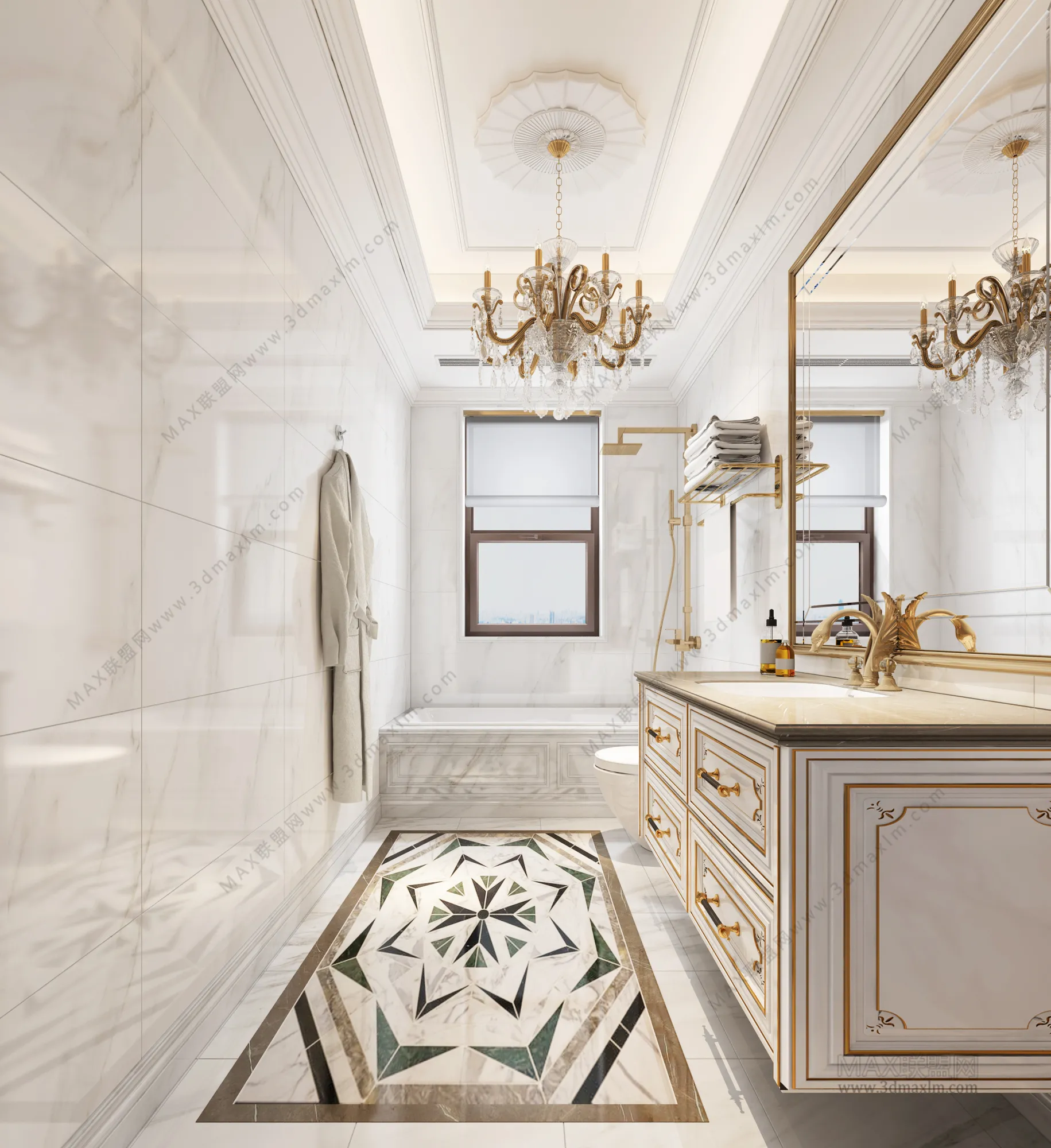 Bathroom – Interior Design – European Design – 001