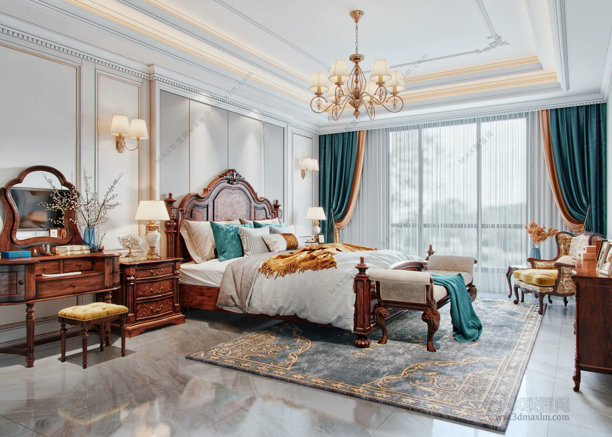 Bedroom – Interior Design – European Design – 007