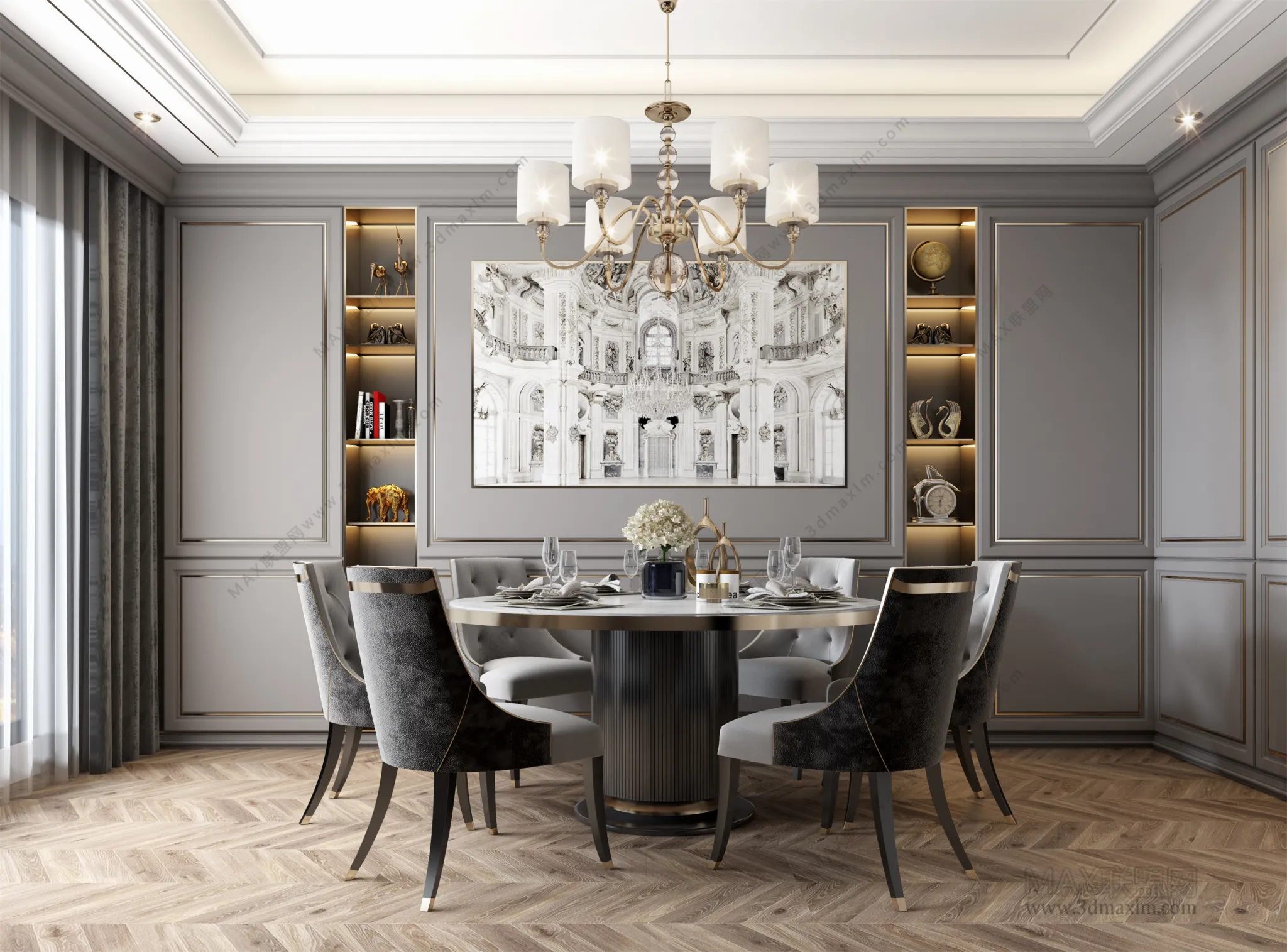 Dining room – Interior Design – European Design – 001