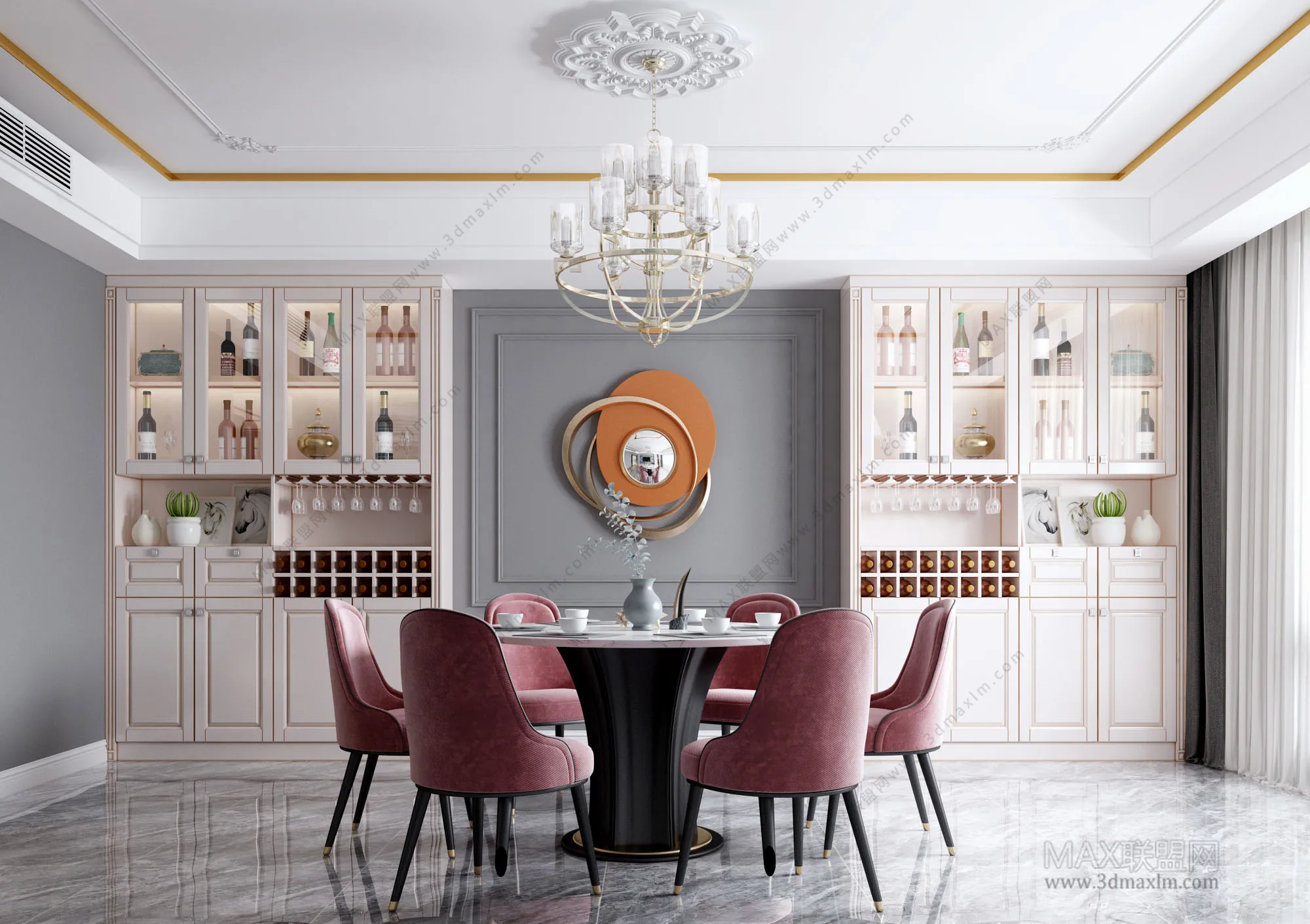 Dining room – Interior Design – European Design – 002
