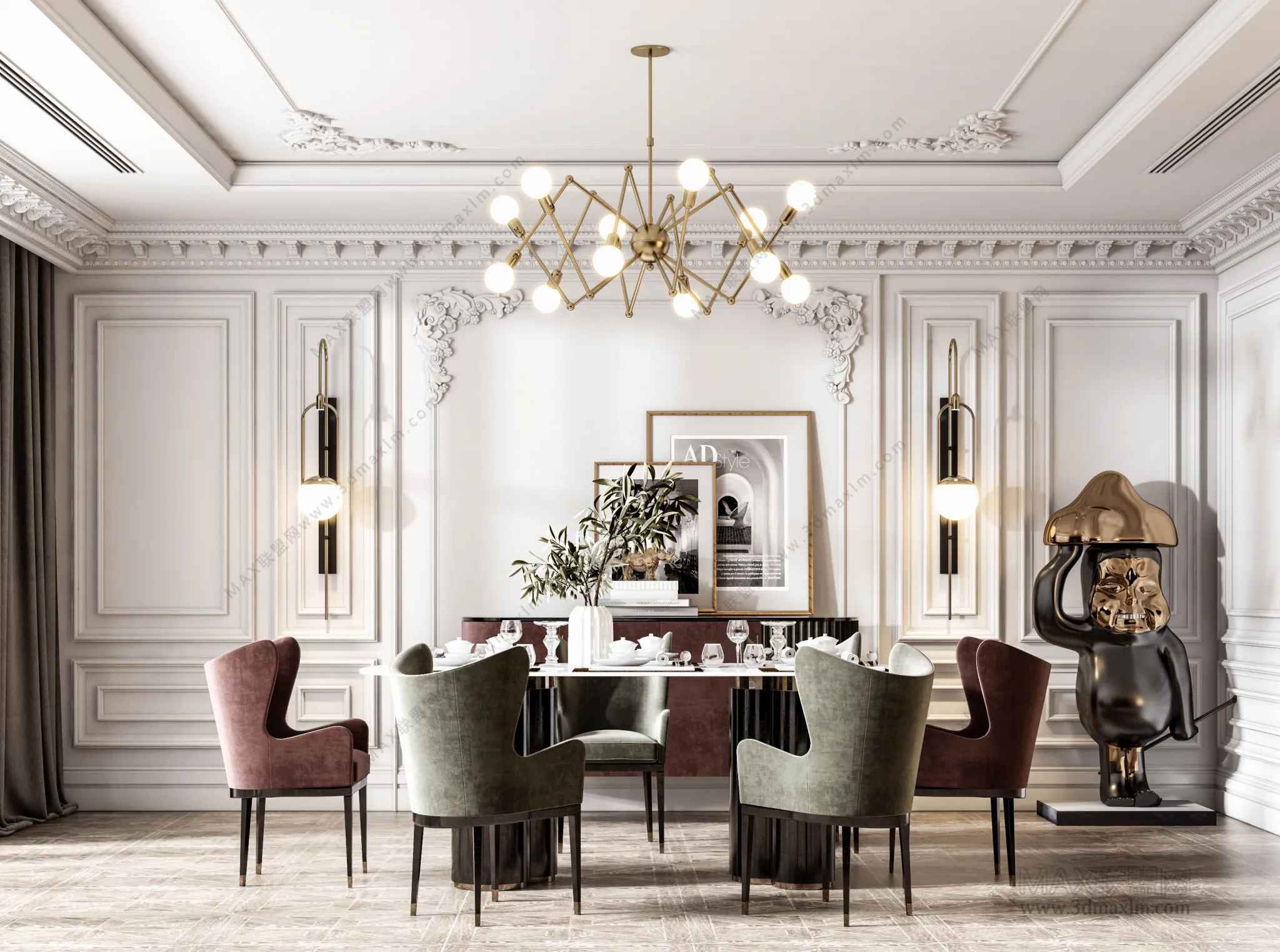 Dining room – Interior Design – European Design – 003